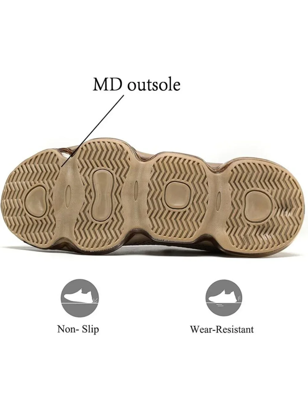 Men's Khaki Walking Shoes Casual Fashion Silp On Tennis Running Sneakers Comfort